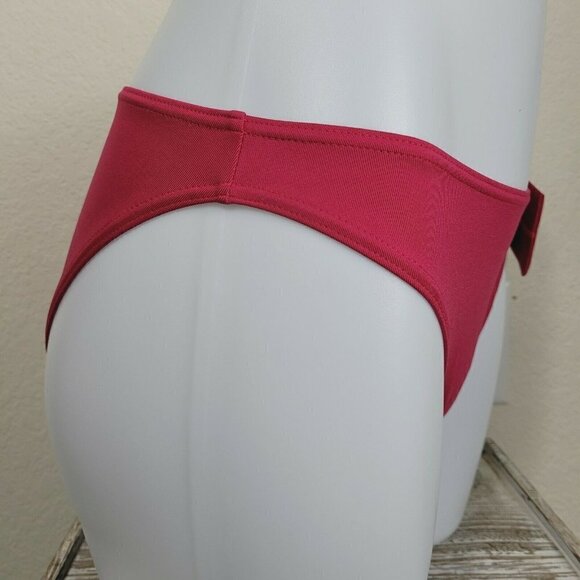 Vintage Rasurel By Lejaby Bathing Suit Bottom Swim Bottom Crimson Sz 3 Large - Picture 4 of 10